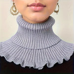 Elegant Women's Collar in Black and White | Detachable, Soft Style