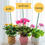 BambooPro Plant Supports 40 cm | Set of 10 | Green | Stability for Your Garden