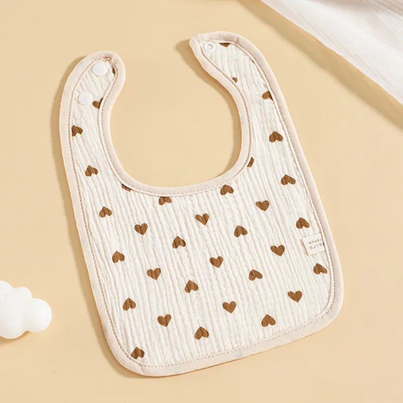 Musselin Lätzchen für Babys – Sanfte Spucktücher mit Druckknopf
