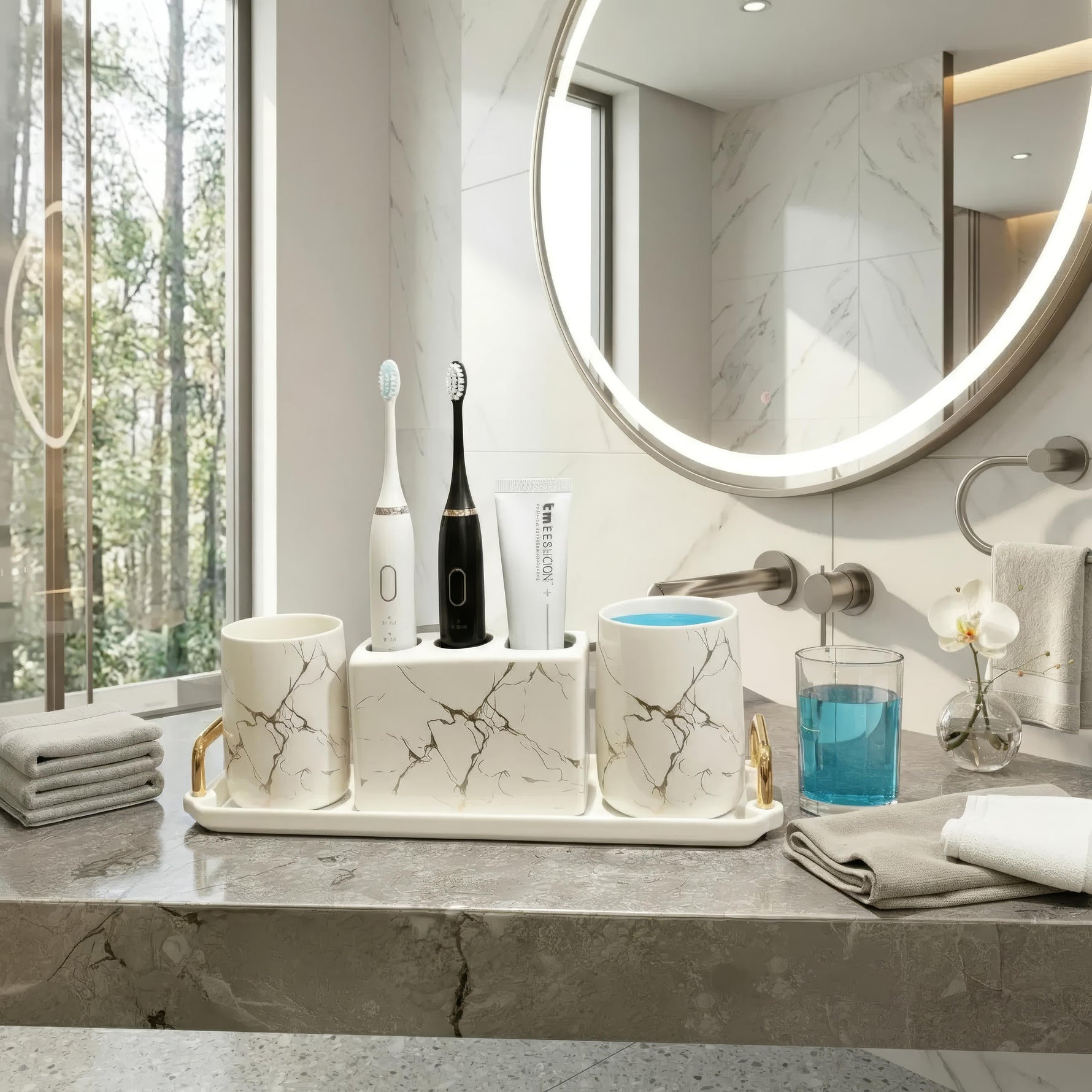 Stylish Ceramic Bathroom Set for Modern Living