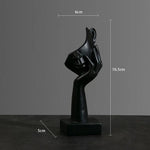 Moderne Gesichts-Skulptur aus hochwertigem Harz