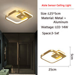 Luminex | Bewegungsaktivierte LED-Deckenleuchte mit Sensor | Energiesparend | Ideal für Flur & Badezimmer
