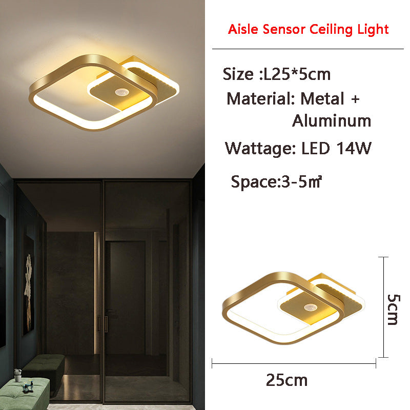 Luminex | Bewegungsaktivierte LED-Deckenleuchte mit Sensor | Energiesparend | Ideal für Flur & Badezimmer