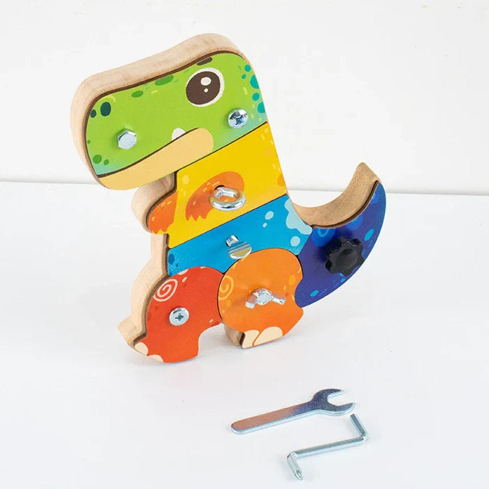 Sensorisches Spielzeug für Kinder – Dino zum Drehen und Entdecken