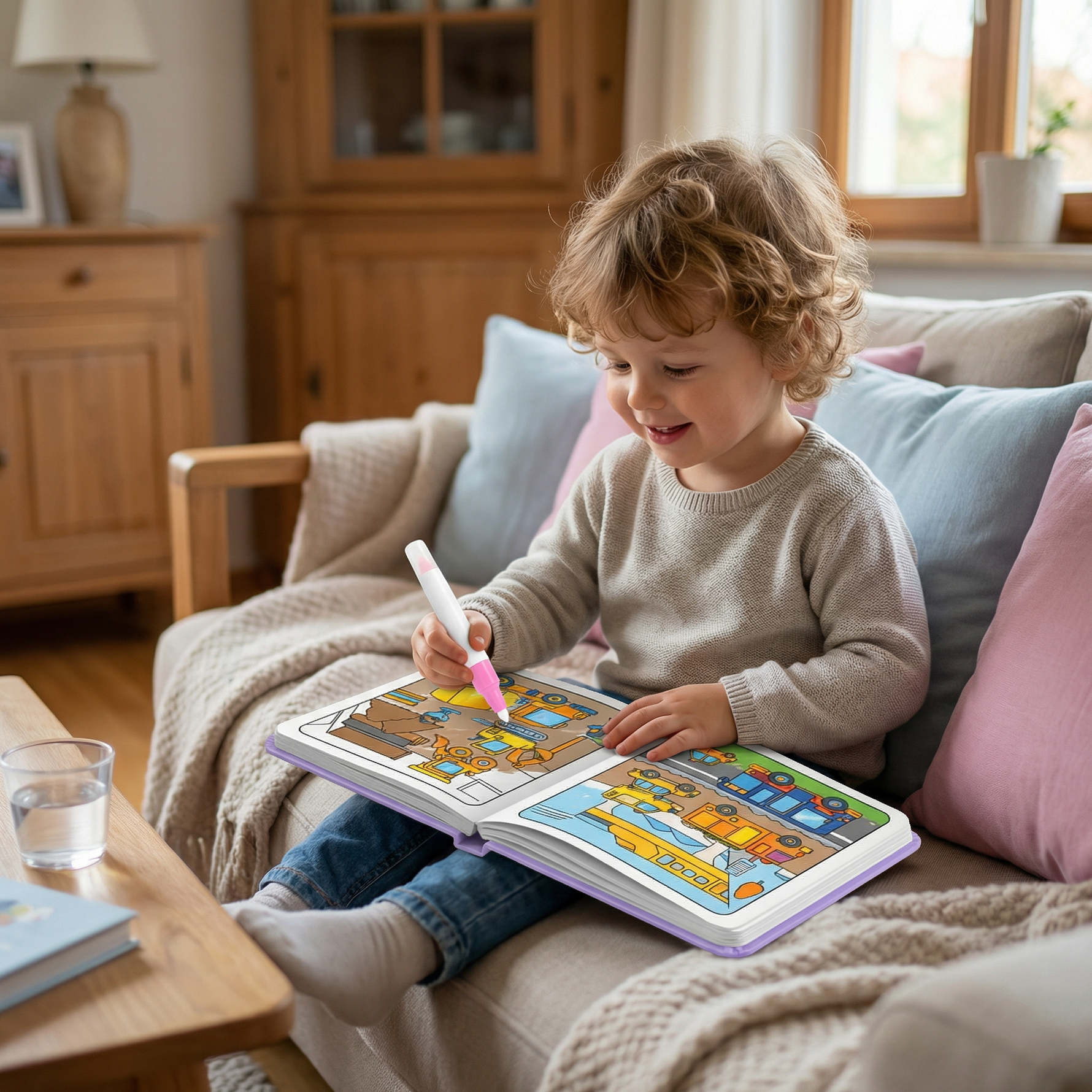 Wiederverwendbares Malbuch für Kinder – Kleckerfreies Wasser-Malbuch