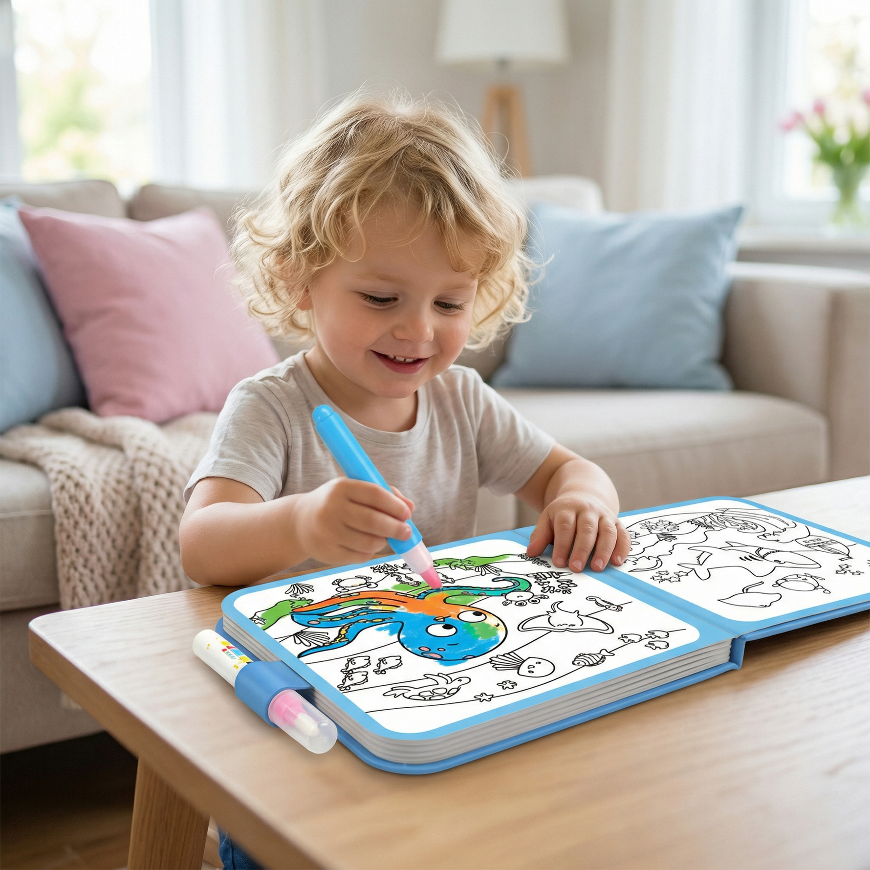 Wiederverwendbares Malbuch für Kinder – Kleckerfreies Wasser-Malbuch