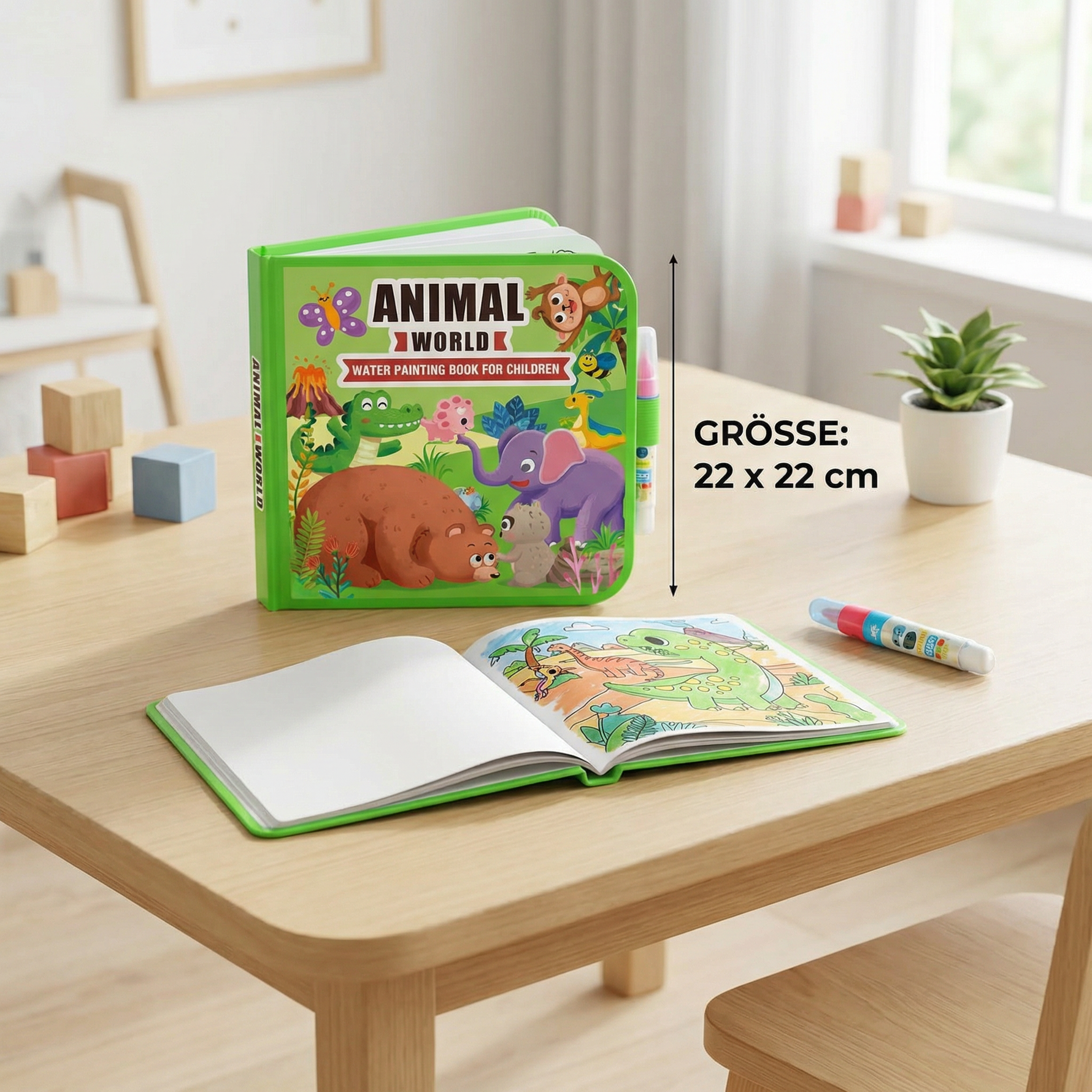 Wiederverwendbares Malbuch für Kinder – Kleckerfreies Wasser-Malbuch
