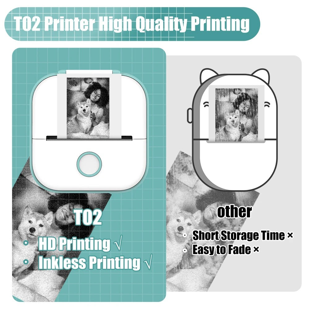 Tragbarer Thermodrucker ohne Tinte – PocketPrint Mini