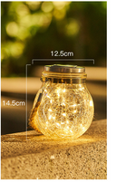 Elegant Solar LED Lantern in Glass – For Atmospheric Evenings
