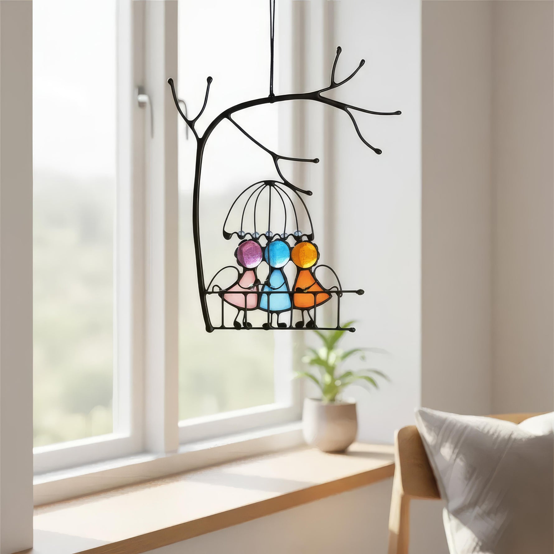 PrismaGlanz – Handgefertigter Lichtfänger für ein farbenfrohes Zuhause