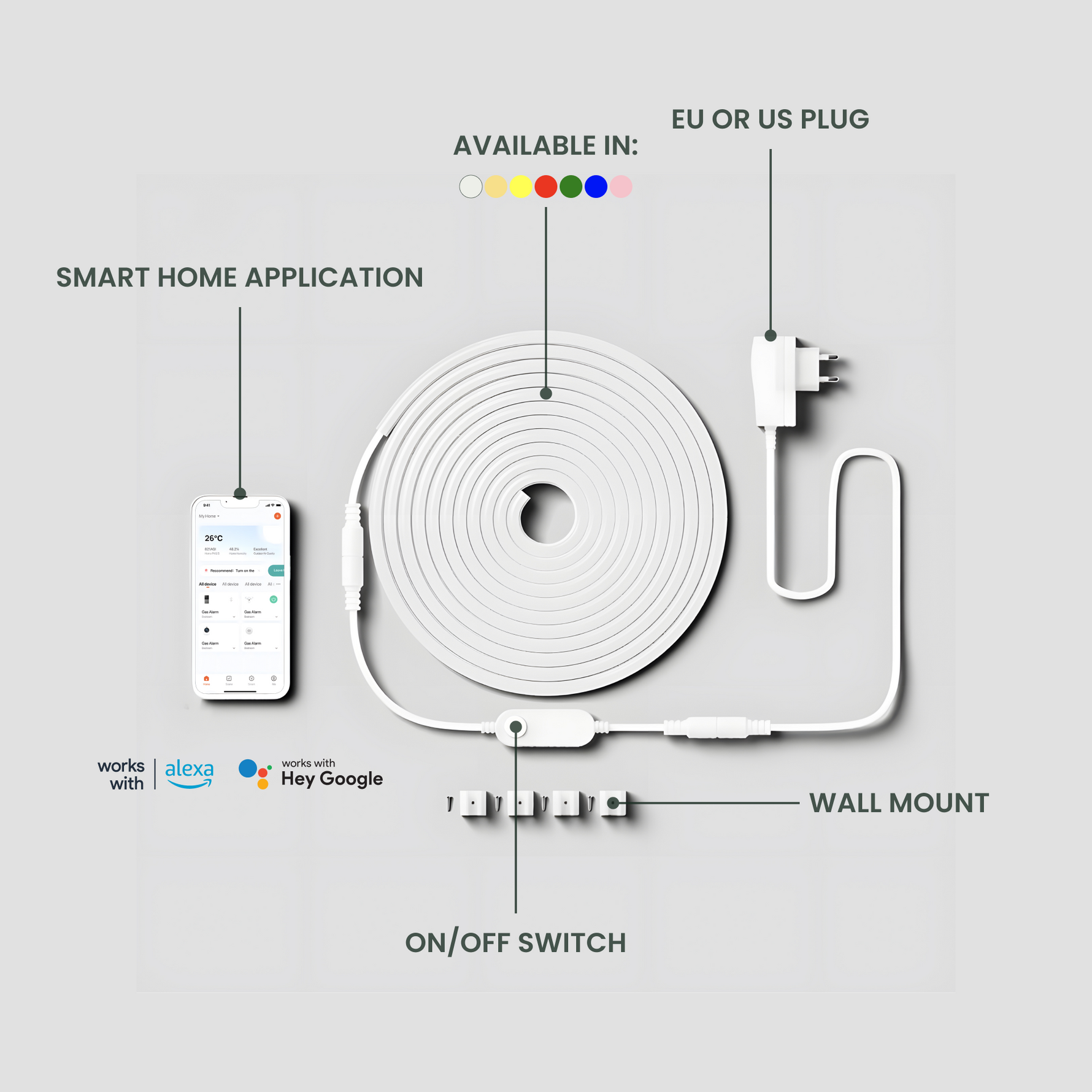 FlexiGlow | Design your lighting for every ambiance