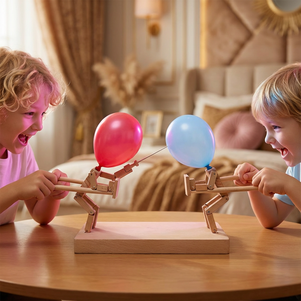 Fechtspiel mit Ballons