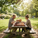 Klassisches Schachspiel aus edlem Holz mit praktischem Koffer