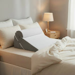 Wedge Pillow with Adjustable Height for Back and Leg Support