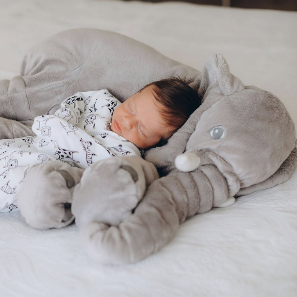 Cuddly Elephant Plush Cushion for Home Decor – Unisex Design