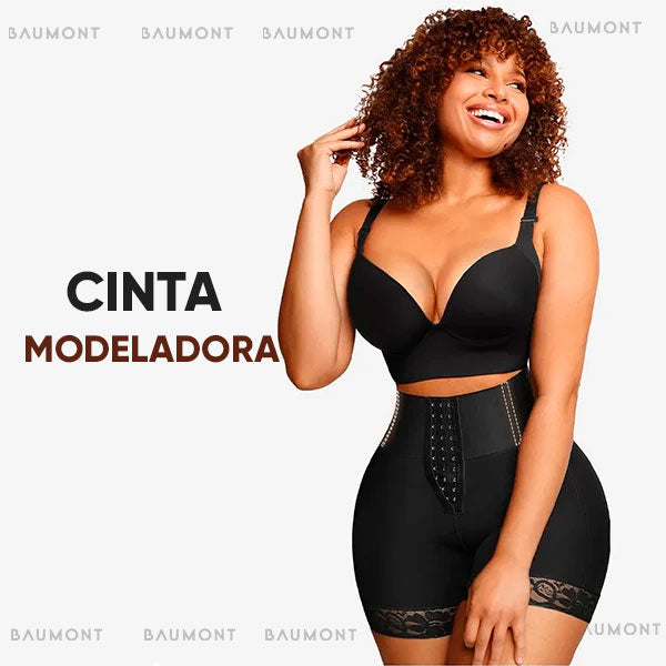 Stylish slim-fit shorts with body-shaping effect
