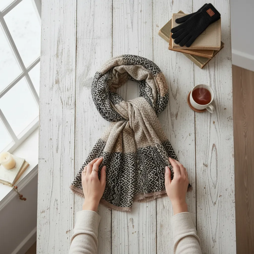 Nordic Charm – Elegant Winter Scarf for Women
