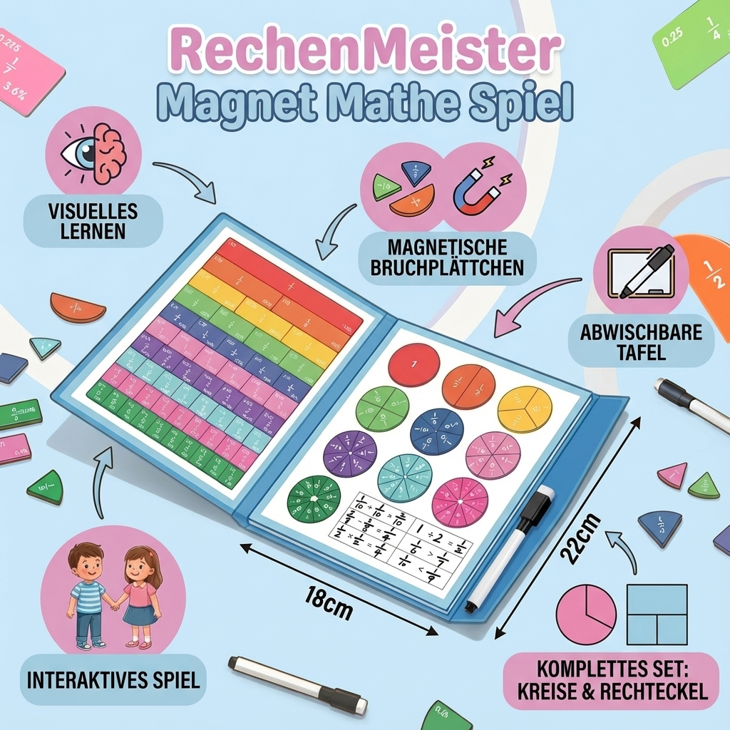 Mathematik Spiel mit Magneten – RechenMeister