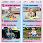 Formen Sortierspiel für Kinder – Montessori Motorikspielzeug