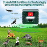 Vogelabwehrgerät mit Ultraschall-Technologie
