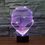 3D-Alienslampe mit LED-Farbeleuchtung und Touch-Steuerung