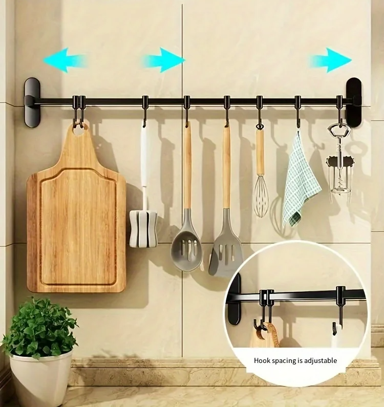 Wandregal für die Küche – Multifunktionaler Organizer für Deckel, Wender und Küchenutensilien