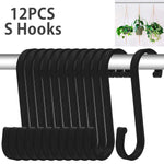 Versatile S-Hooks Set of 12 | Robust Stainless Steel for Every Need