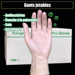 Einweg-PVC-Handschuhe mit antistatischem Schutz (50 Paare)