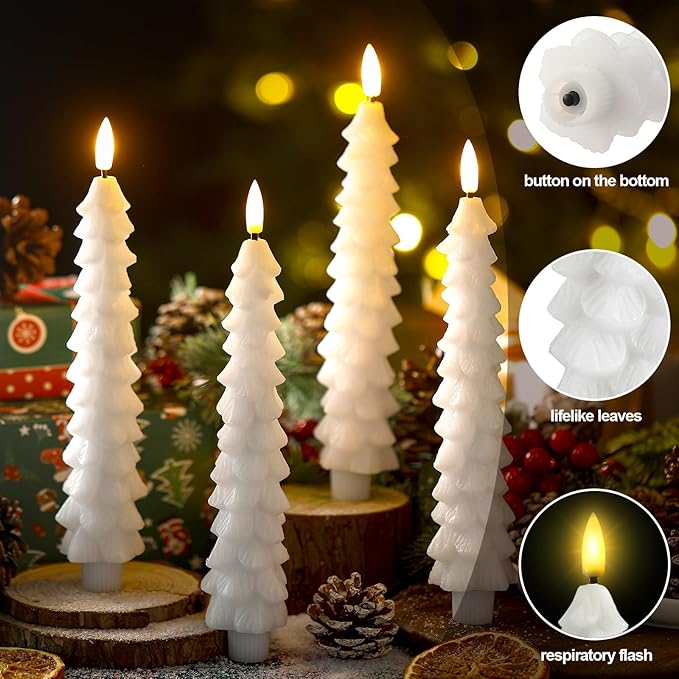 Flammenlose LED-Kerzen mit Fernbedienung – Realistisches 3D-Flackermodell
