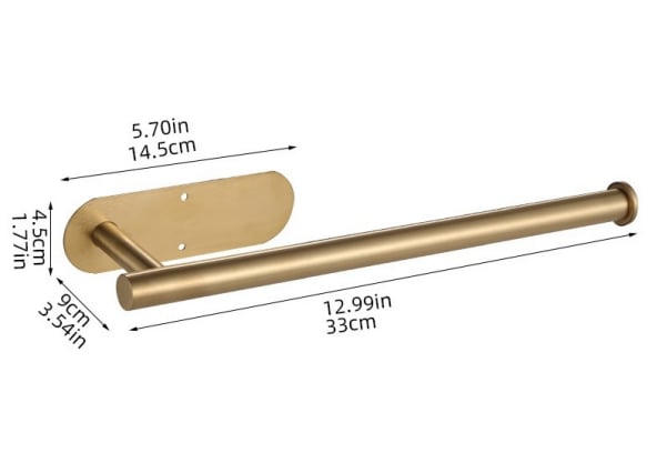 Eleganter Küchenrollenhalter aus Edelstahl für optimale Ordnung