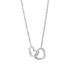 Schmuckkästchen mit ewiger Rose und Herz-Halskette – 14k Weißgold & 18k Gold-Finish