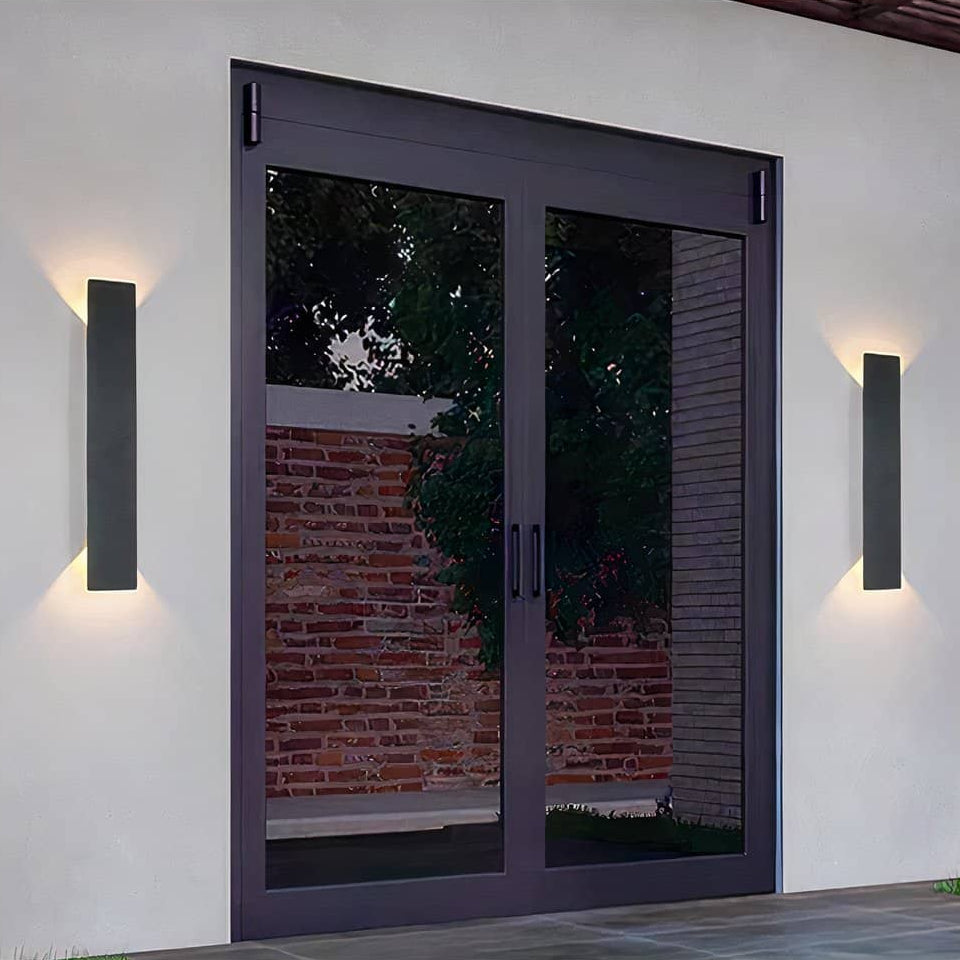 Elegante LED Außenwandlampe – Architektonisches Lichtdesign, Wetterfest
