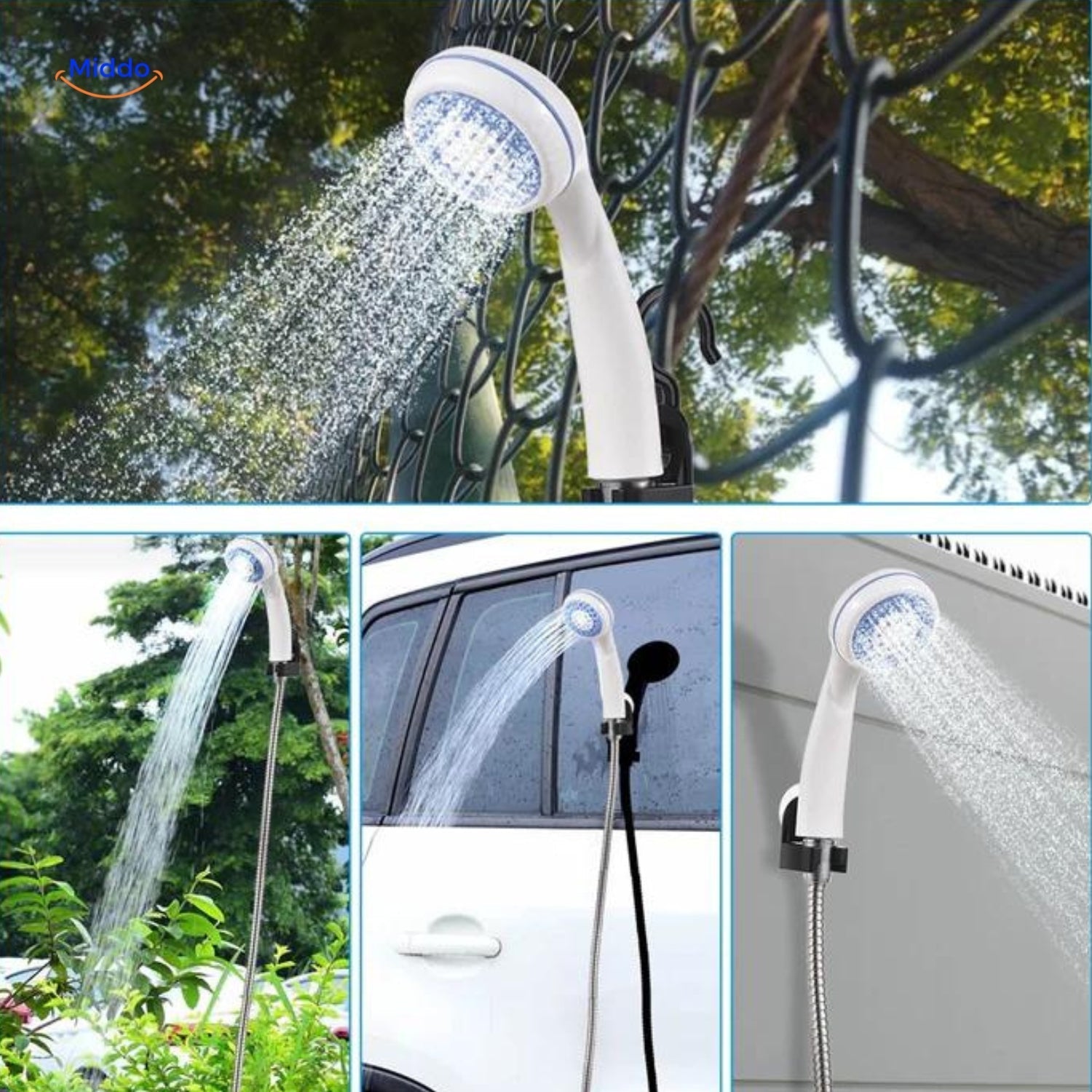 AquaGlide Portable Shower | Rechargeable Indoor and Outdoor Shower