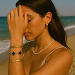 Elegantes Damenarmband in Gold und Schwarz – Stilvoller Schmuck