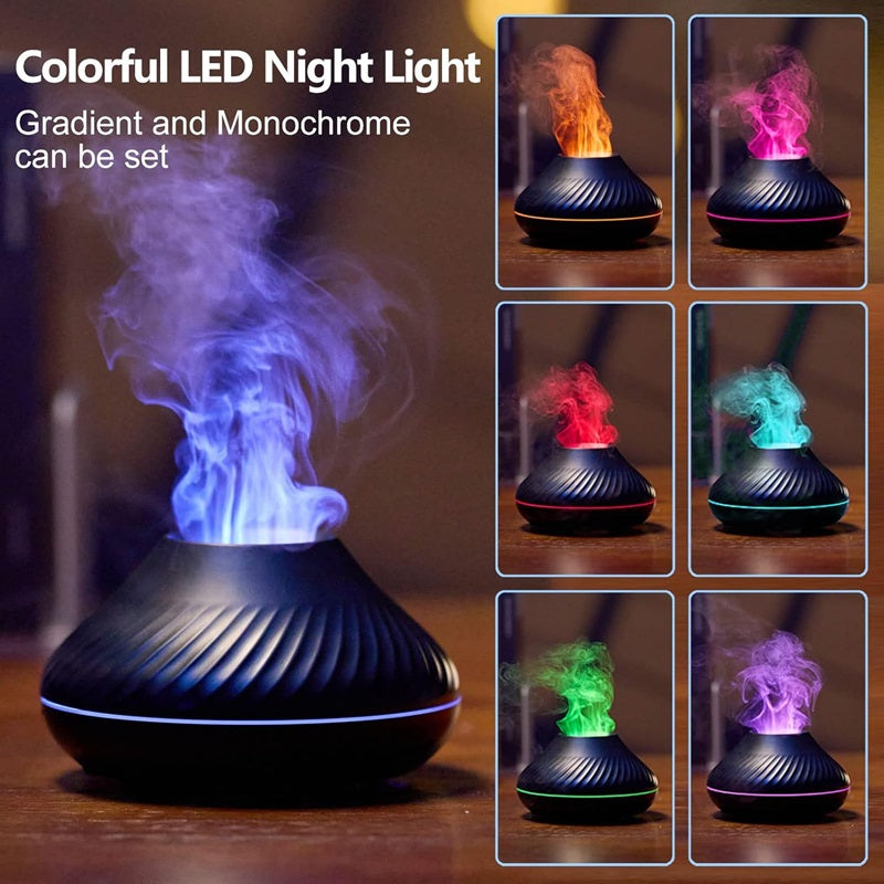 Ätherischer Öldiffusor mit LED-Flammeneffekt
