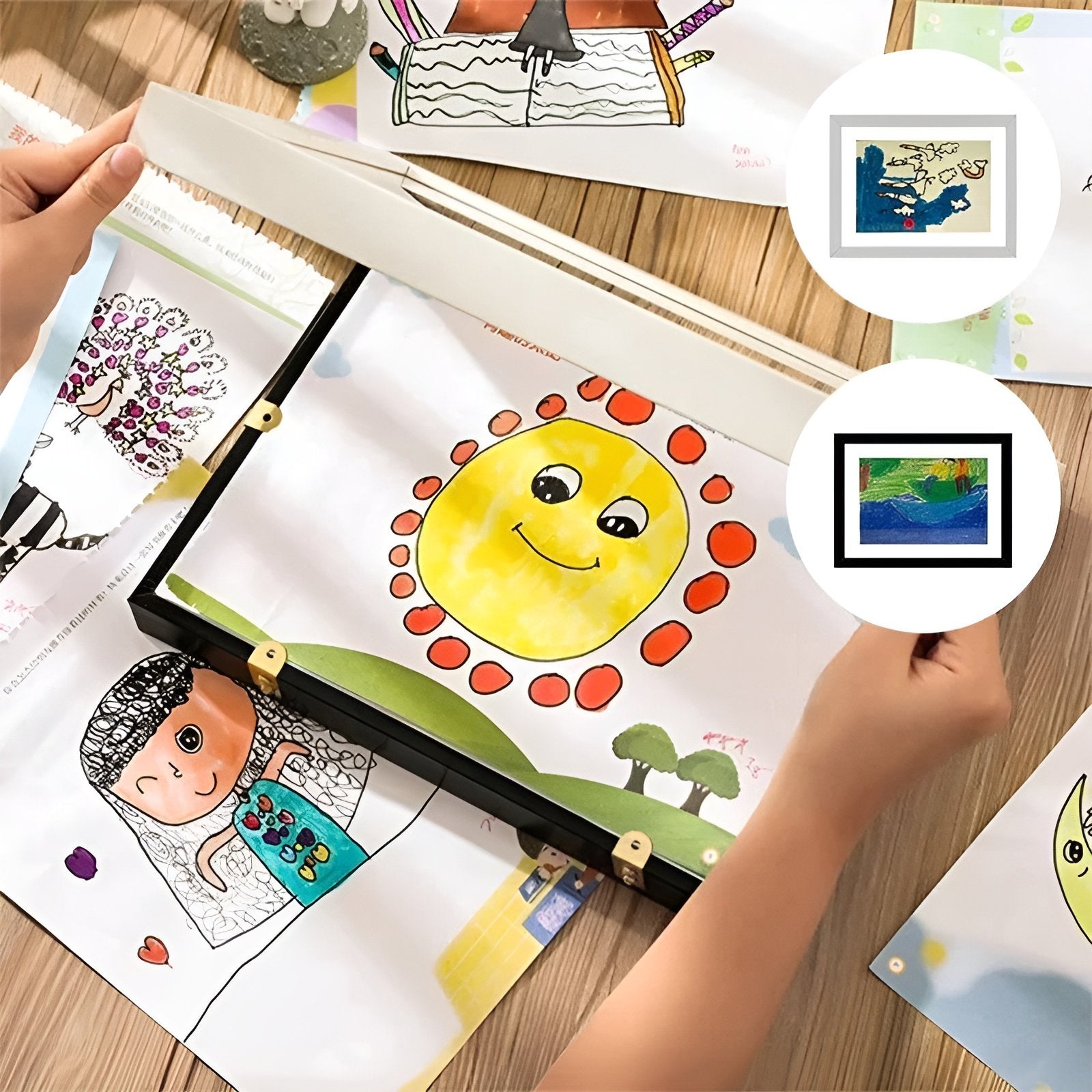 KunstPräsentator - Die Kunstwerke deiner Kinder stilvoll zeigen