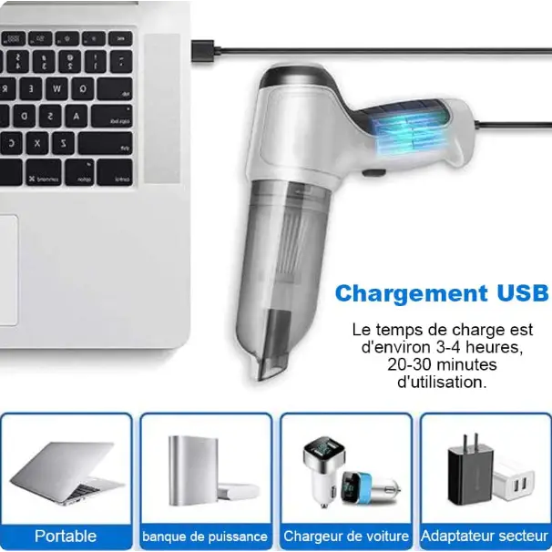 Cordless High-Performance Car Vacuum Cleaner for Effortless Cleaning