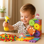 3D Zahnradspiel und Puzzle-Steine nach Montessori-Methode