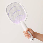 Wiederaufladbarer 2-in-1 Elektrischer Fliegenklatscher und Insektenvernichter – 2500V ohne Chemikalien