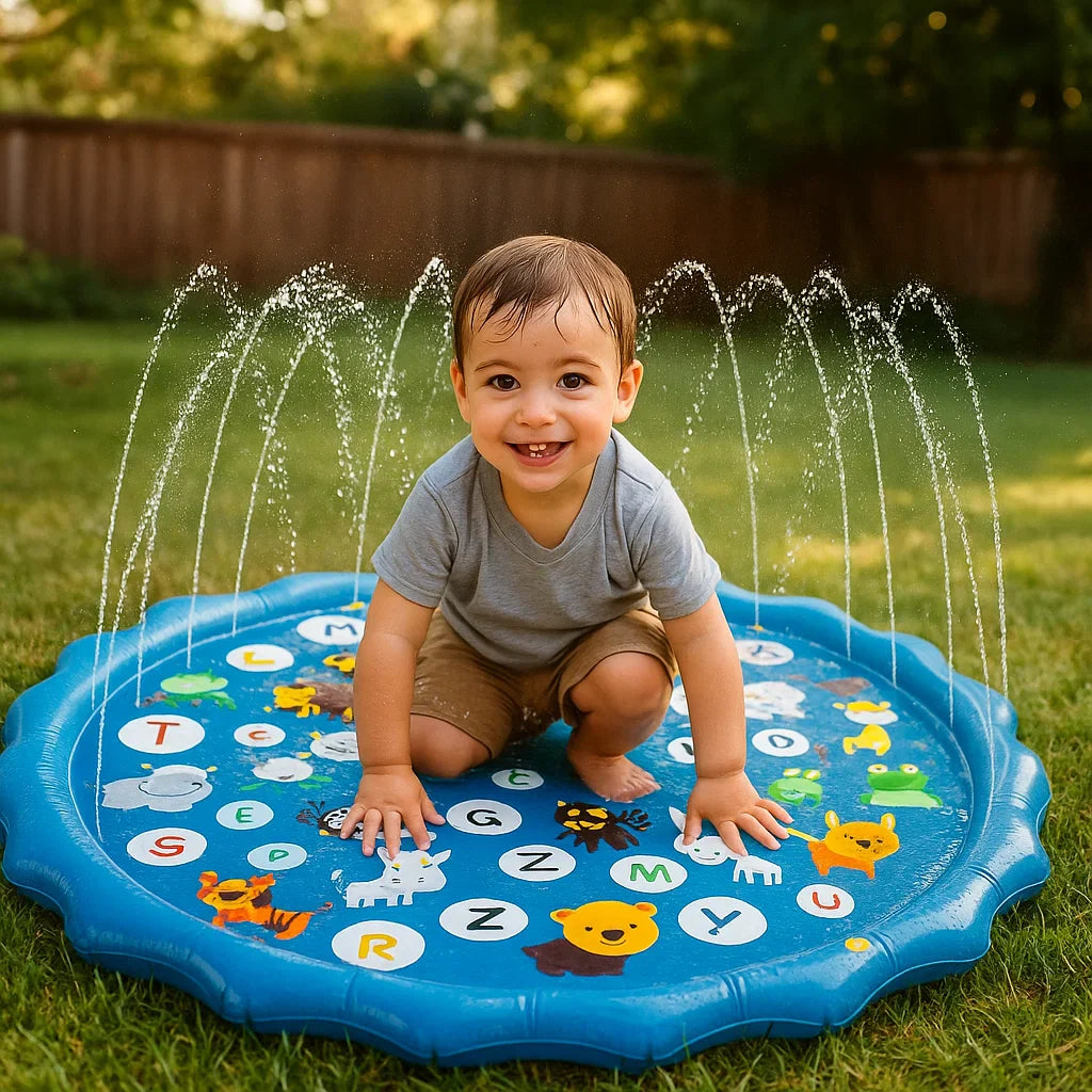 Planschbecken für Kinder mit Spritzwasserfontänen