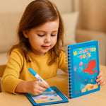 Selbstlöschendes Wasser-Malbuch-Set für Kinder mit Pinsel