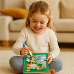 Selbstlösliches Wasser-Malbuch-Set für Kinder mit Pinsel (6 Stück)