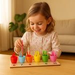 Lernset für Kinder mit Zahlen und Farben – Mathematische Spiele