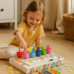 Lernset für Kinder mit Zahlen und Farben – Mathematische Spiele
