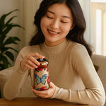 Elegant thermal mug with intelligent temperature control