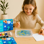Wasserfarben Set für kreative Marmorierungen
