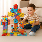 3D Zahnradspiel und Puzzle-Steine nach Montessori-Methode