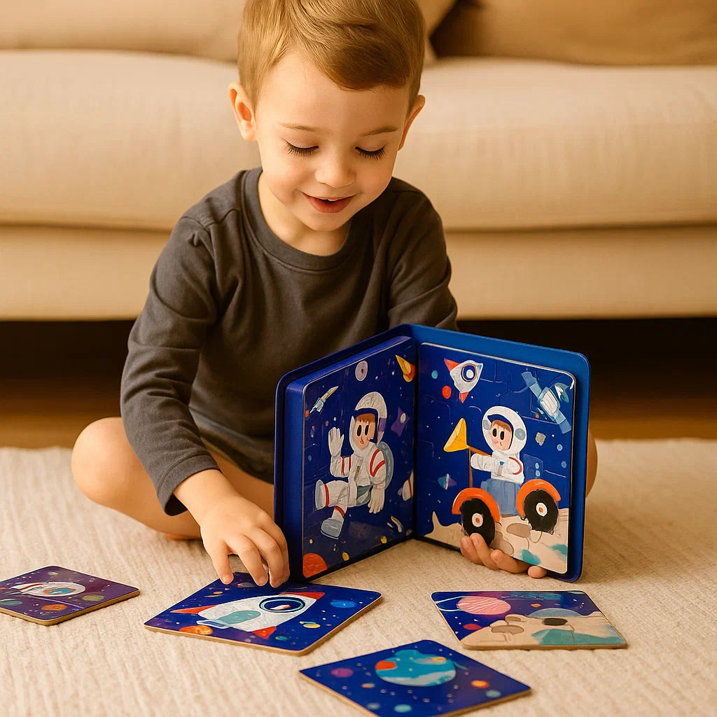 Montessori Puzzlebuch mit Magneten