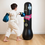 Aufblasbarer Kinder-Boxsack mit Handschuhen – Sicheres Training