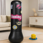 Aufblasbarer Kinder-Boxsack mit Handschuhen – Sicheres Training